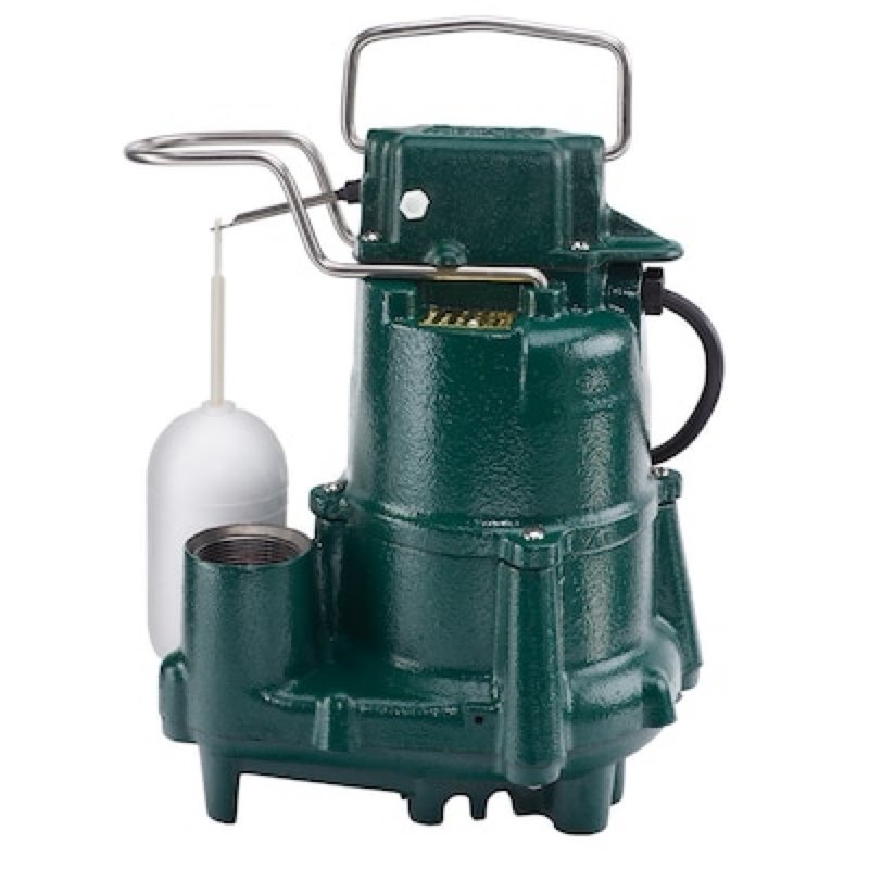 zoeller 1/2-hp 115 -volt 72-gallon cast iron submersible sump pump