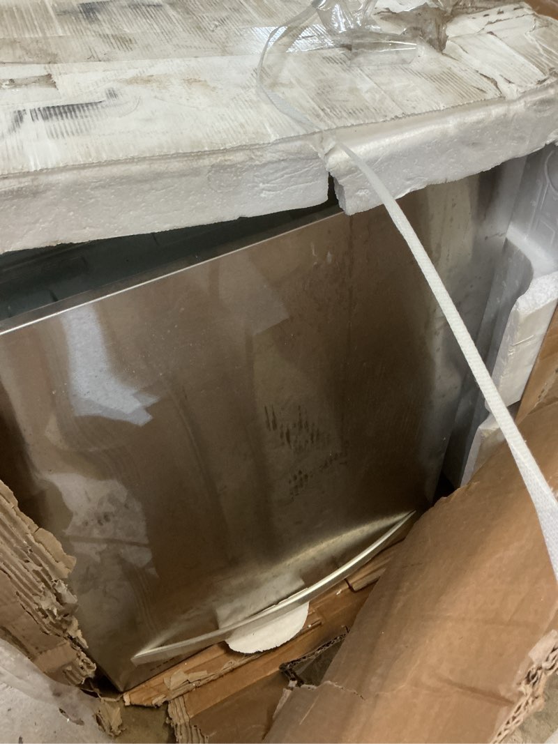 Condition photo showing As Is for 24" built-in dishwasher, stainless steel dishwasher machine with adjustable racks, 14–16 place settings large capacity dish washer, 8 wash programs, energy star certified, sliver