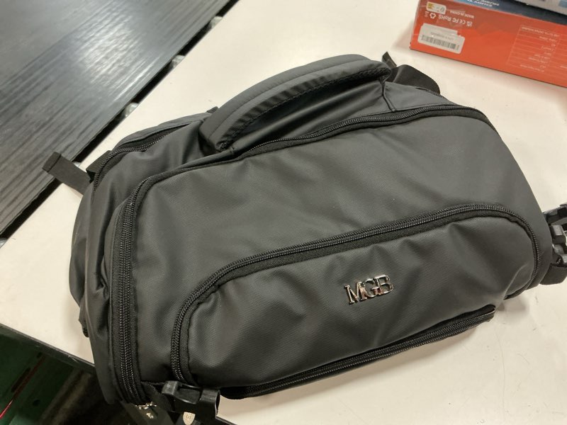 Condition photo showing Good Condition for travel backpack for women & men, carry on personal item bag flight approved, large waterproof laptop backpack for travel, overnight, college & commuting (black)