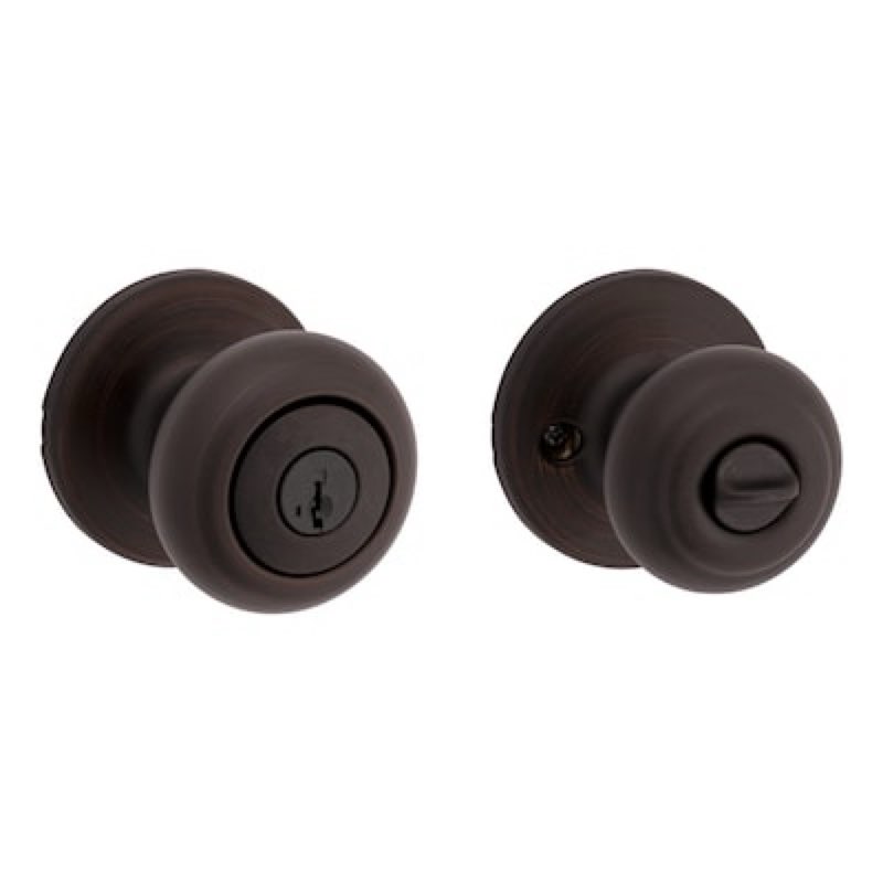 kwikset cove venetian bronze exterior keyed entry door knob ft. smartkey security