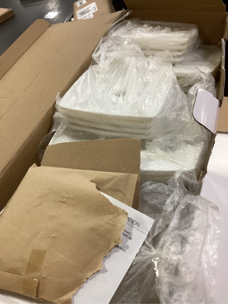 Condition photo showing Good Condition for davinci lighting renaissance solar outdoor post cap lights - includes bases for 4x4 5x5 6x6 posts - bright led light - pearl white (12 pack) pearl white 12 pack
