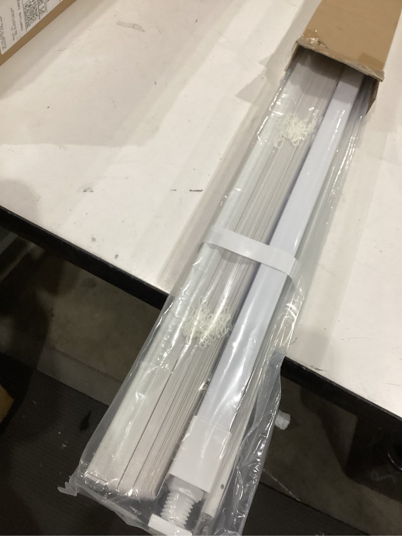 Condition photo showing Good Condition for lazblinds no tools no drill 1" vinyl mini blinds, cordless blinds for windows, light filtering horizontal window blinds & shades, 30 1/2" w x 64" h, white cordless-white 30 1/2" w x 64" h