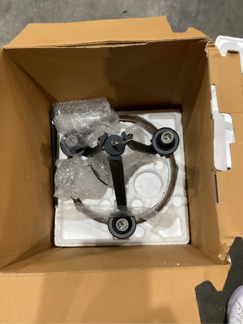  kichler barrington 3 -light distressed black seeded glass metal chandelier