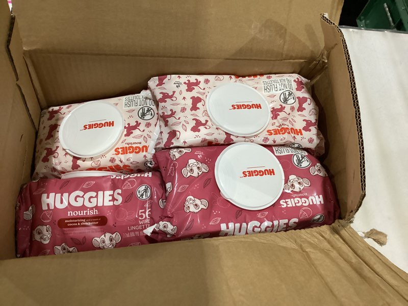 Condition photo showing New/Like New for Huggies nourish wipes 10 pack