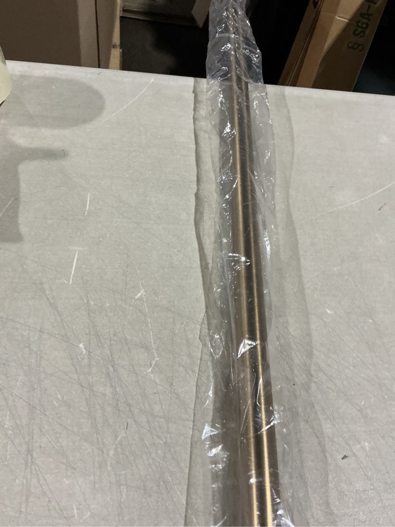 Condition photo showing Good Condition for ivilon tension curtain rod - spring tension rod for small windows or shower, 16 to 24 inch. warm gold 16" to 24" warm gold