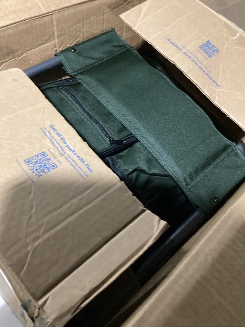 Condition photo showing Good Condition for (similar to) wind tour outdoor backpack folding stool, pencil case stool, portable lightweight camping gear, sports folding chair, handbag stool?crossbody bag stool | black?