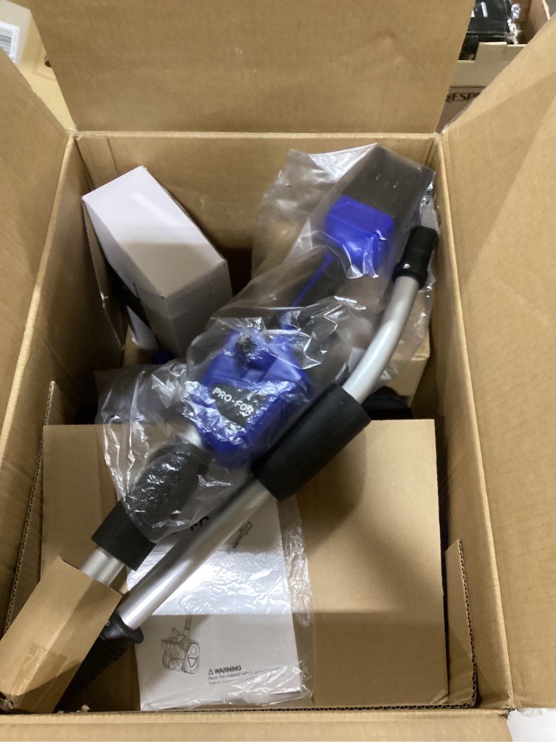 Condition photo showing Good Condition for 40V Cordless Snow Shovel, Lightweight Electric Snow Blower Alternative with 2×4.0Ah Batteries, 13.5" Width, 26.5FT Throw Distance, Battery Powered Snow Removal Tool for Driveway & Walkways