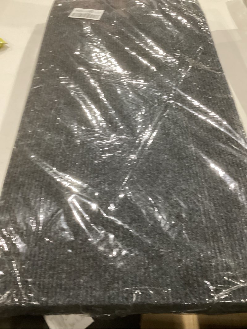 Condition photo showing New/Like New for CUCOS 10Pcs Carpet Tiles Peel and Stick, 12"x 24" Thin Floor Adhesive Tiles Mat, Rectangular Carpet Non-Slip Tiles, Waterproof Carpet for Living Room Bedroom Dark Gray