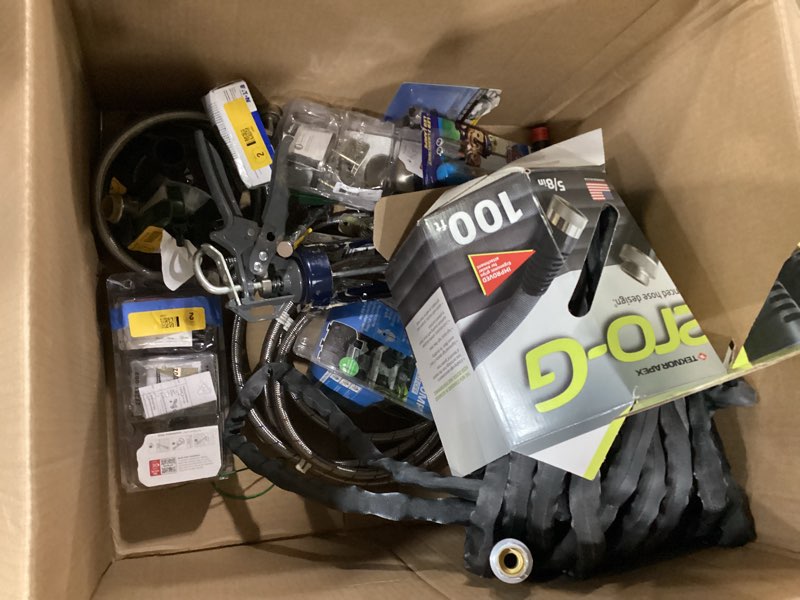 Condition photo showing As Is for assorted small tools,screws,latches,and hme 