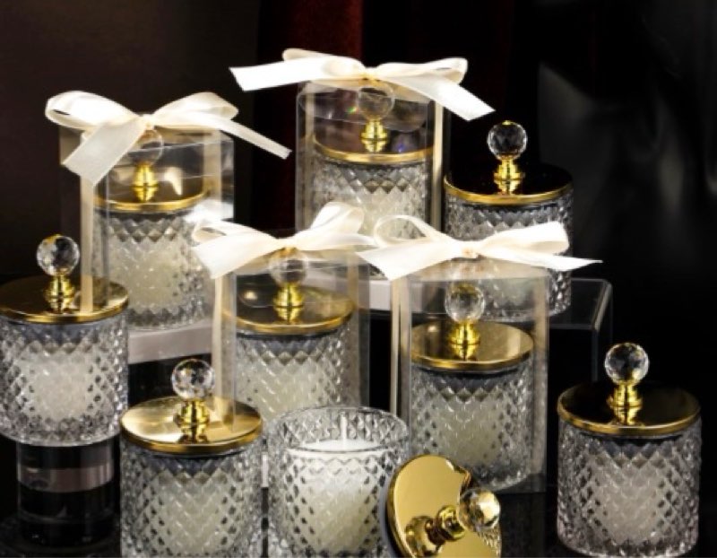 12 Pack Wedding Candle Favors for Guests in Glass Personalized Favors Candles Bulk Souvenirs Bridal Proposal Gift Thanks for Coming Wedding Party(Gold Style)