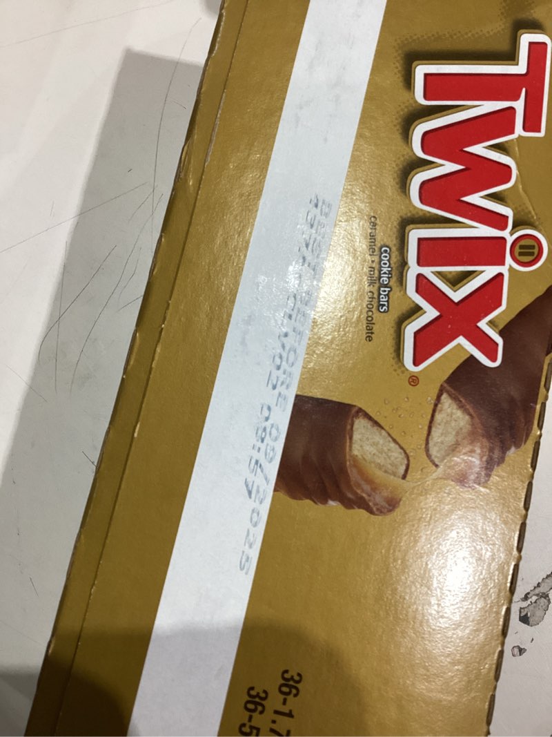 Condition photo showing As Is for TWIX Bulk Chocolate Candy Individually Wrapped, Full Size, Caramel Chocolate Cookie Candy Bar, Perfect for Snacks, Parites, Goodie Bags, Holidays 36-Count Box 1.79 Ounce (Pack of 36)