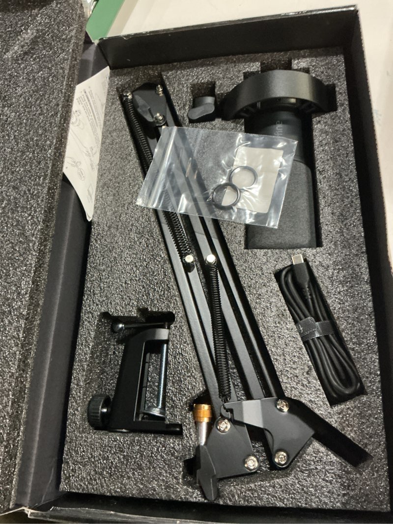 Condition photo showing New/Like New for fifine k688 podcast microphone kit, usb/xlr dynamic microphone with boom arm for pc/xlr mixer, gaming mic with mute button, headphone jack for vocal, voice-over, streaming, music recording -k688ct black