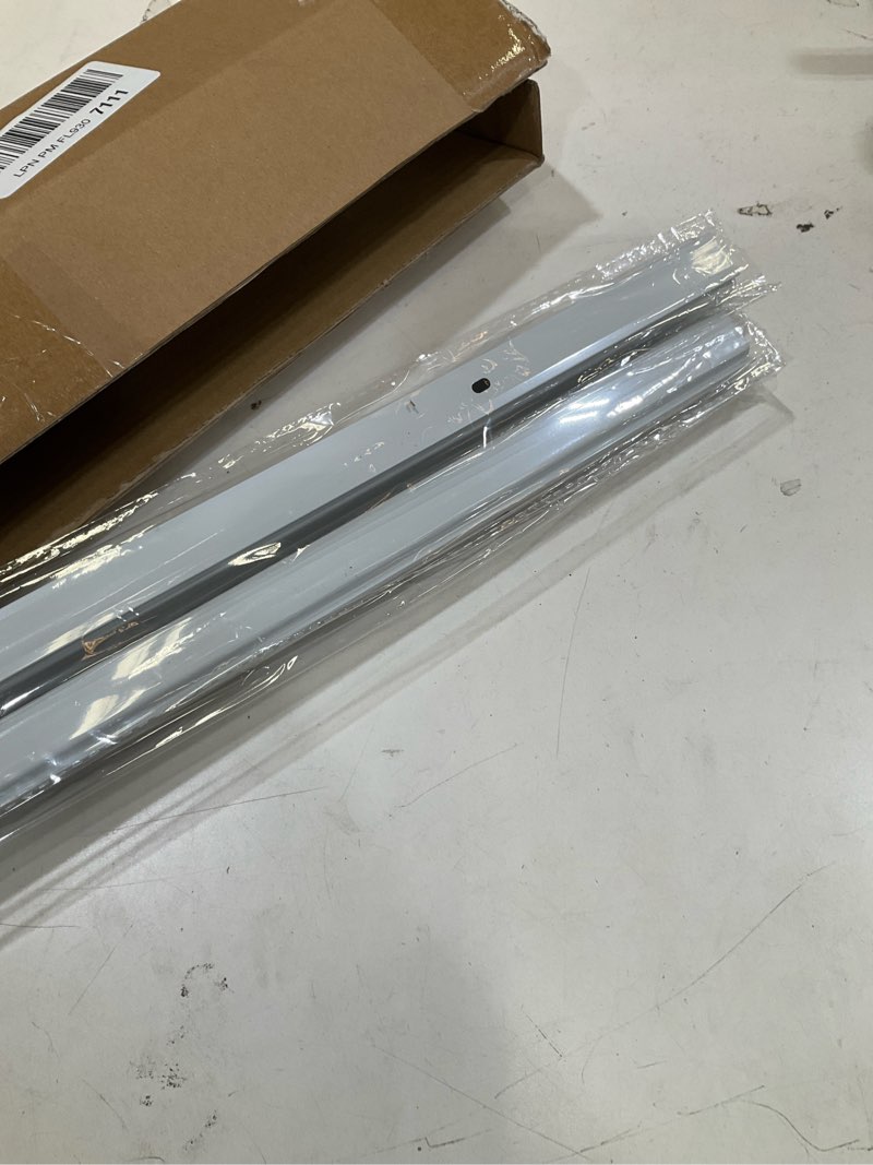 Condition photo showing Good Condition for chadmade ceiling or wall mount curtain track kit with hooks, 3ft - 6ft adjustable length drape rail set for living room bedroom, single window rods work with grommet and pinch pleated curtain, white white 3ft-6ft