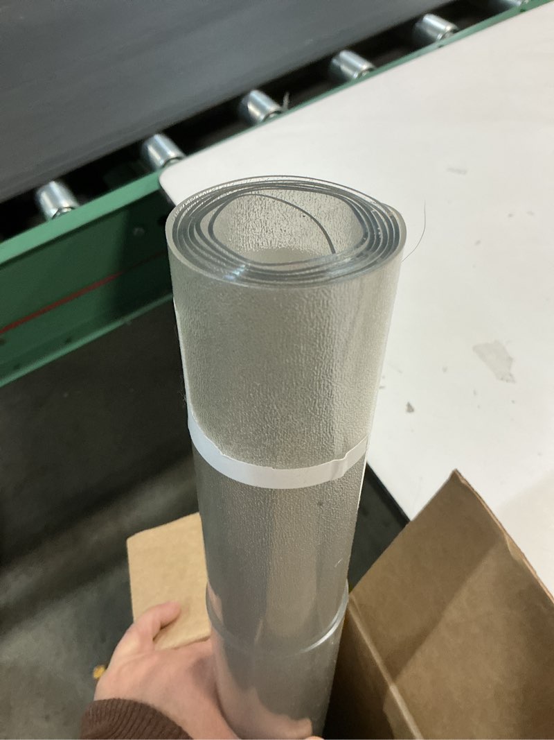 Condition photo showing As Is for Kasepie 1.5mm Frosted Textured Office Chair Mat for Hardwood Floor - 30 X48 INCH Heavy Duty Floor Protectors for Chairs, Anti-Slip Desk Chair Pad (30"x 48")