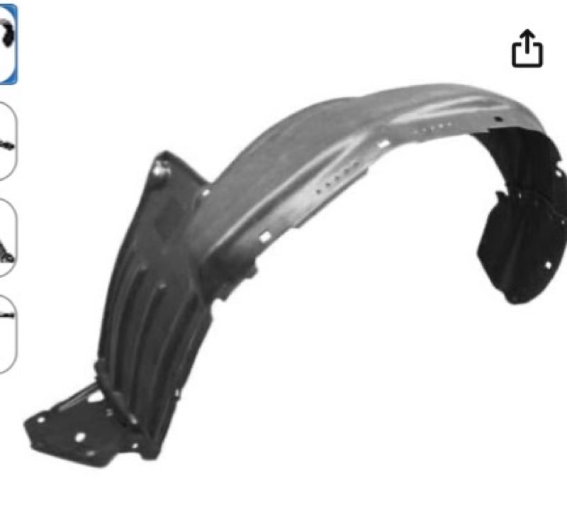 Spare Fender Liner Fits Toyota Tacoma 4.0L V6 2012-2013 Front Driver Side ( similar