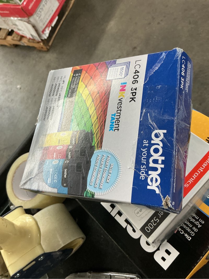 Condition photo showing New/Like New for brother® lc4063pks inkvestment cyan, magenta, yellow ink tanks, pack of 3