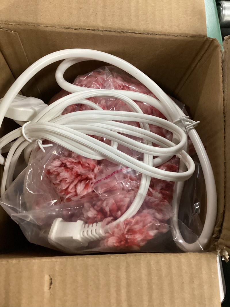 Condition photo showing New/Like New for Heated Blanket Heated Throw, Electric Blanket 50"x60" Heating Blanket with 8 Hours Auto Off 10 Fast Heating Levels Machine Washable Sherpa Heated Blanket with Overheating Protection Red Throw(50" x 60")