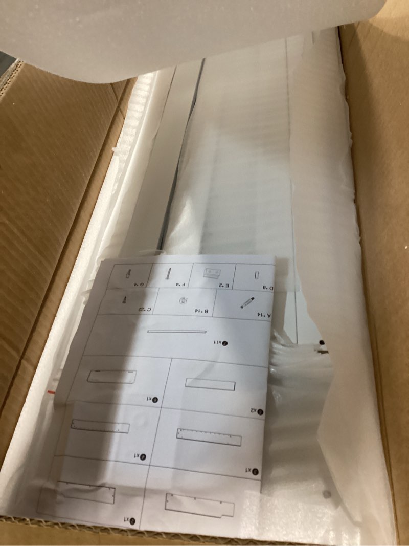 Condition photo showing New/Like New for High Radiator Cover Wood Cabinet: 36 Inch Height White Small Heater Covers Horizontal Slats Modern Tall Radiators Shelf Thicken MDF Wooden Kitchen Bedroom Home Furniture for Living Room S H36 x W30.7 x D7.5 Inch