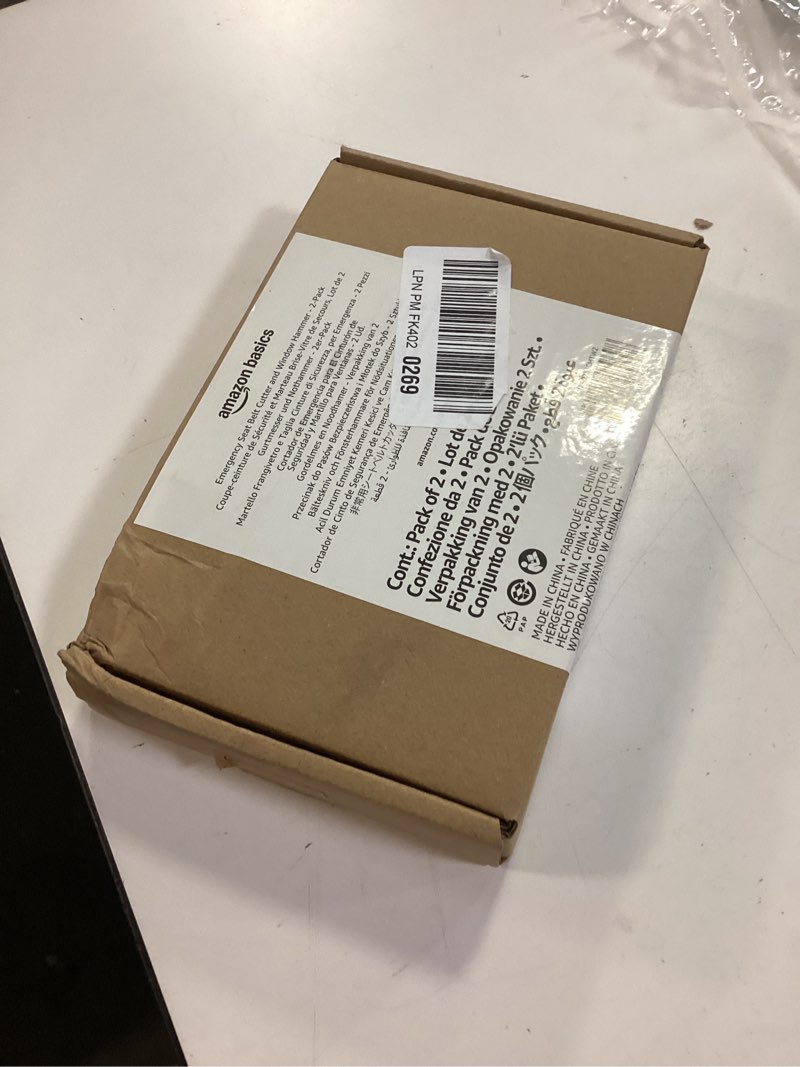 Condition photo showing New/Like New for Amazon Basics Emergency Seat Belt Cutter and Window Hammer Tool, Car Accessories, 2 Pack, SW-835 2-Pack