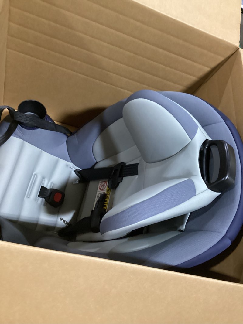 Condition photo showing Good Condition for safety 1st ellaris 3-in-1 convertible car seat, slim fit design, rear & forward-facing, 5-position headrest, 3-across fit, travel-friendly with machine-washable seat pad, london blue