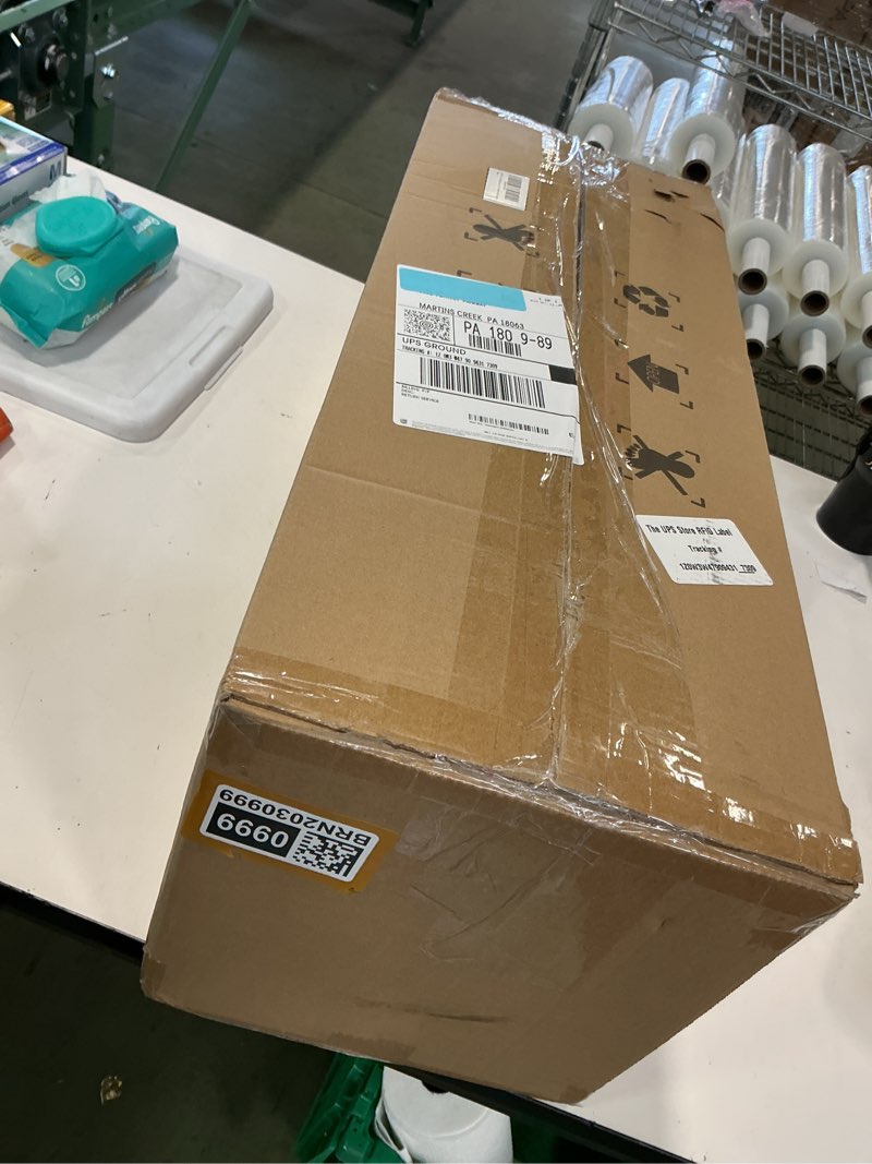 Condition photo showing New/Like New for JOYEYE Ceiling Fans with Lights and Remote 52 Inch, 3 Wood Blades, 2 Downrods, DC Motor, Timer, Dimmable, Indoor Outdoor Low Porfile Modern LED Ceiling Fan for Bedroom, Living Room, Kitchen, Patio Downrod Mount With Light