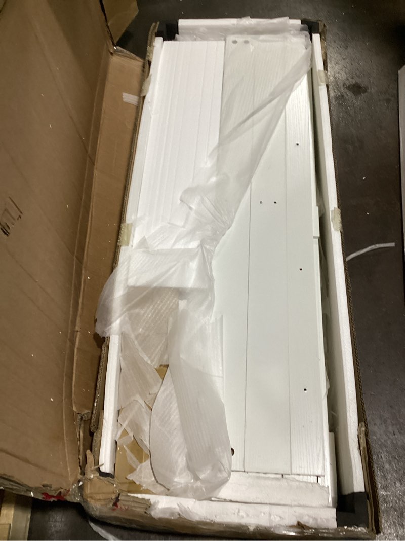 Condition photo showing Good Condition for white dresser, 6 drawer dresser for bedroom, modern wooden closet dressers for living room, entryway, or hallway, light white