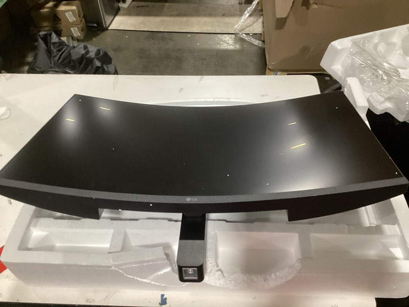 Condition photo showing As Is for LG 32MR50C-B Curved Monitor 32-Inch FHD 100Hz AMD FreeSync OnScreen Control Dynamic Action Sync Black Stabilizer Tilt Stand (HDMI) - Black
