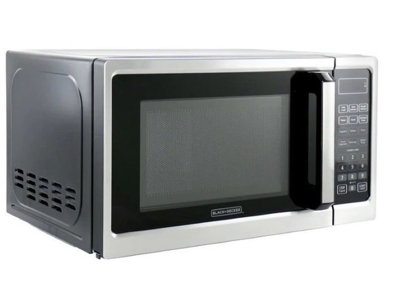 Store (No ratings yet) Black + Decker 700W Digital Microwave Oven With Turntable in Stainless Steel