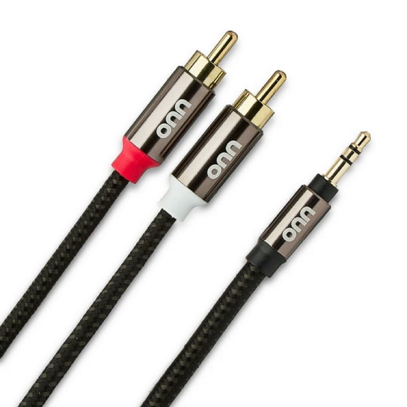onn 3.5 mm AUX to RCA Audio Cable