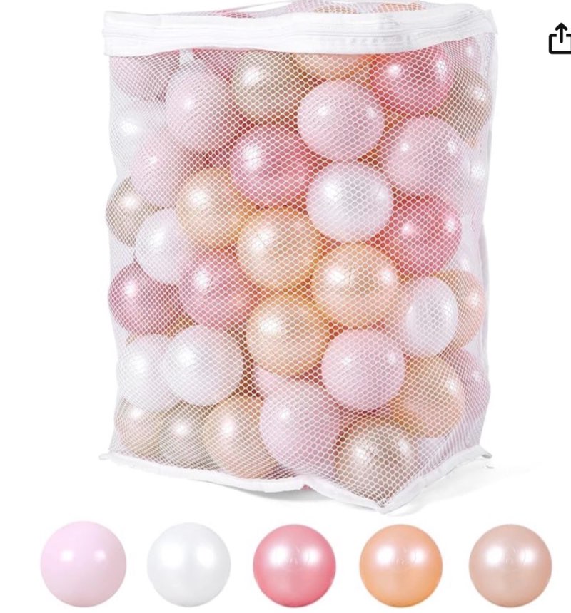 ball pit balls pack of 100 200 500 - star and round set bpa free phthalate free non-toxic crush proof play balls soft plastic balls for toddlers baby kids birthday pool tent party