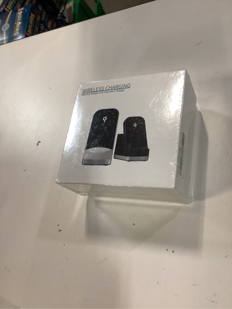 Condition photo showing New/Like New for 3-in-1 Wireless Charger for iPhone and Watch- Fast Charging Station with Qi-Certified Technology, Compatible with All Devices for Home and Travel (White)