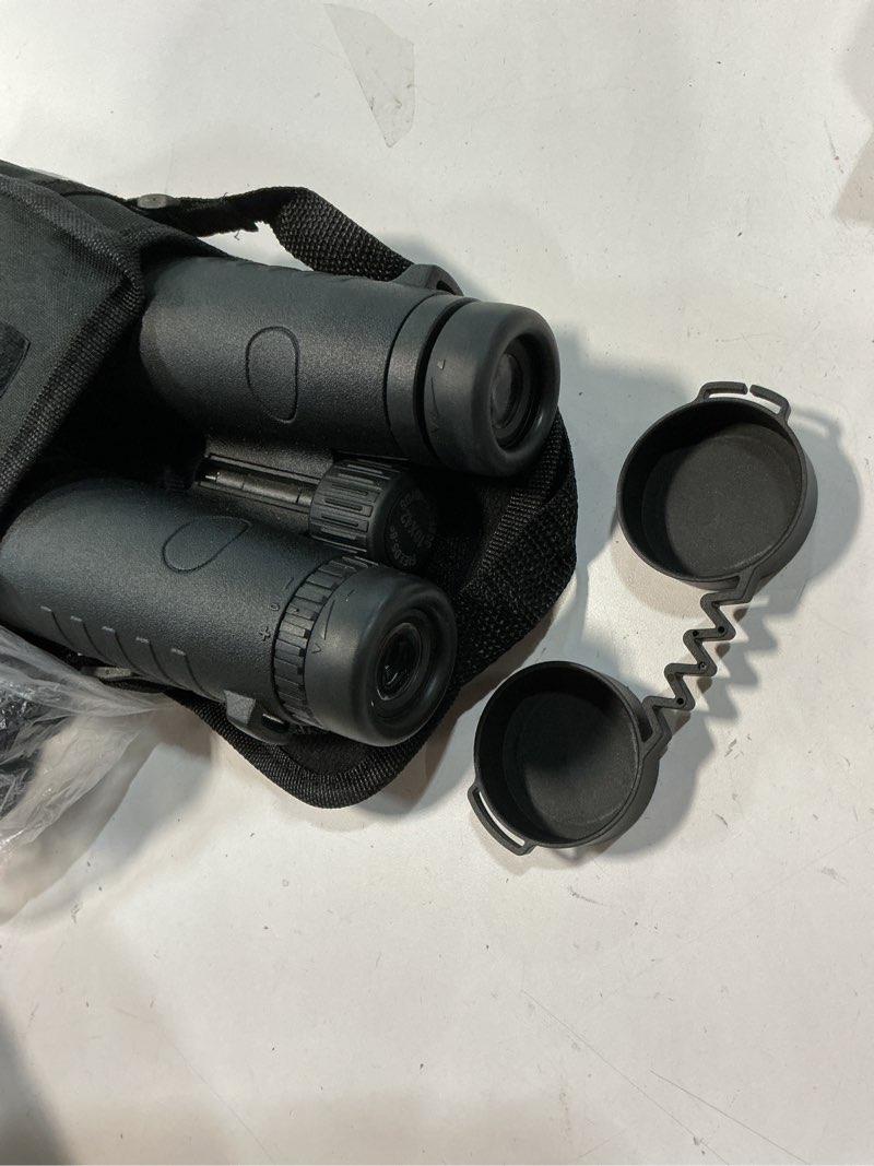 Condition photo showing New/Like New for 10x42 binoculars for adults - professional hd roof bak4 prism lens binoculars for bird watching, hunting, travel, sports, cruise, with carrying bag (1.1lbs) new model