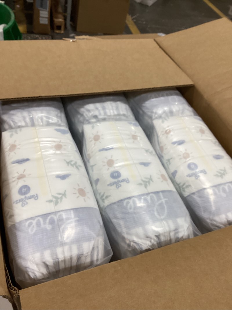 Condition photo showing New/Like New for Pampers Baby Diapers - Pure Protection - Size 4, 150 Count, for up to 100% Leakproof, Premium Plant-based Skin Protection