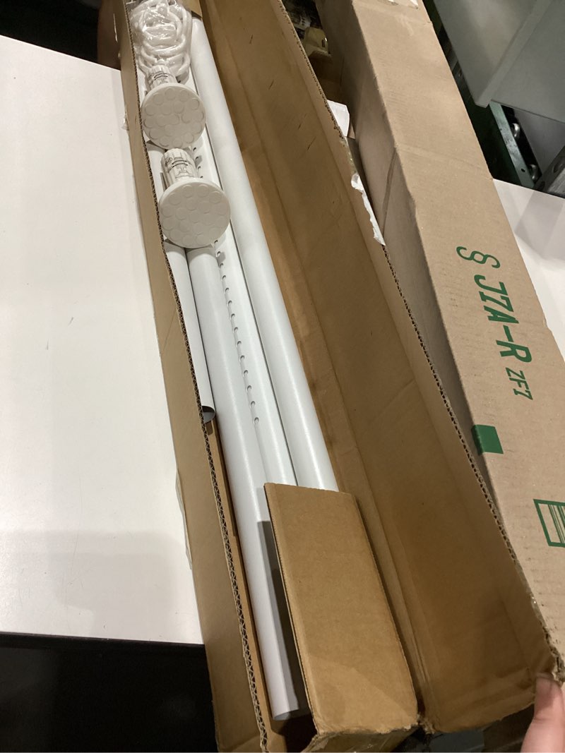Condition photo showing Good Condition for zocone tension curtain rod 51-168in(4-14ft),no drill curtain rods for window outdoor patio,adjustable shower curtain rod for bathroom renter friendly,heavy duty extra long tension rod never rust,white white 51-168 inches