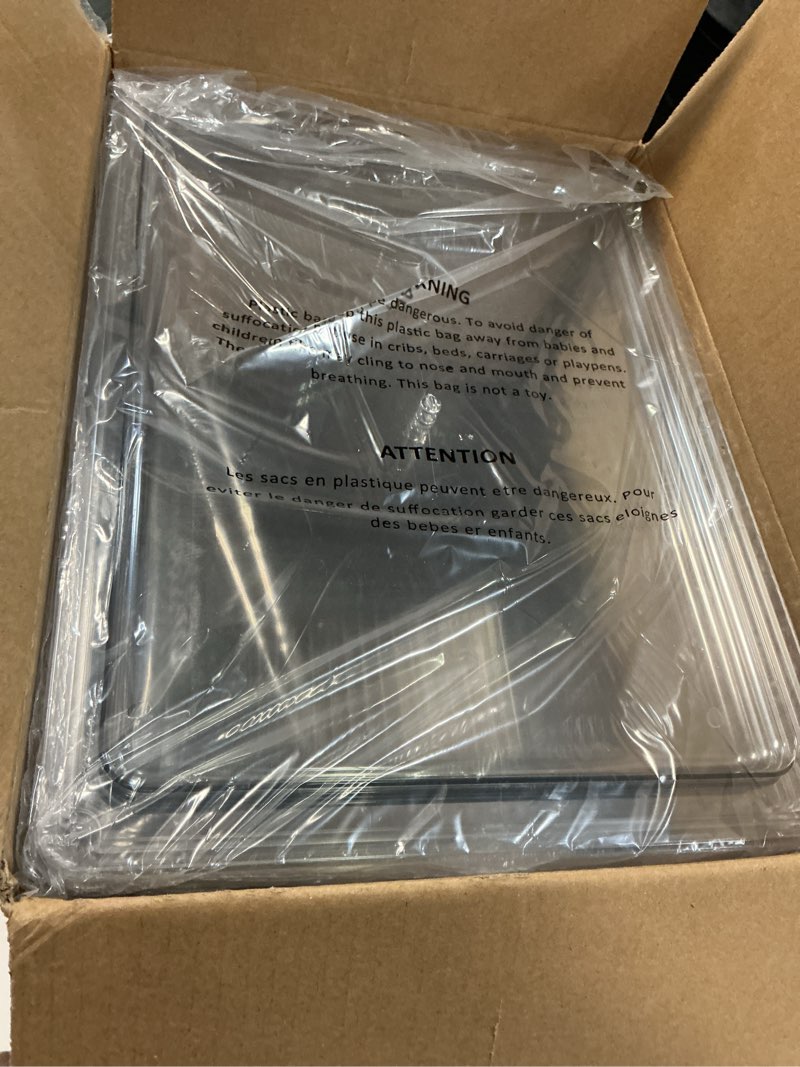 Condition photo showing Good Condition for ClearSpace Plastic Storage Bins with Lids X-Large – Perfect Kitchen Organization, Desk Organizer or Pantry Storage – Desktop Organizer, Pantry Organization and Storage Bins, Cabinet Organizers 4 Pack