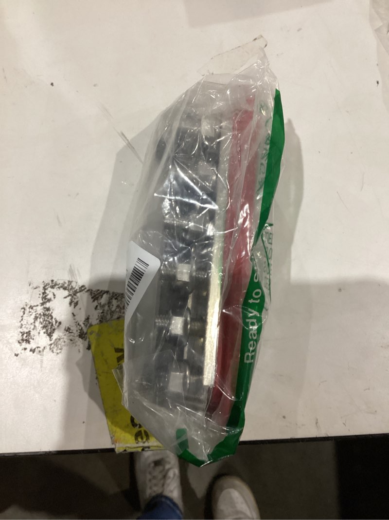 Condition photo showing As Is for daiertek 300a bus bar 12v marine 12v power distribution block with cover 6 x 3/8" (m10) terminal studs max 300v ac 48v dc positive & ground busbar for automotive car boat
