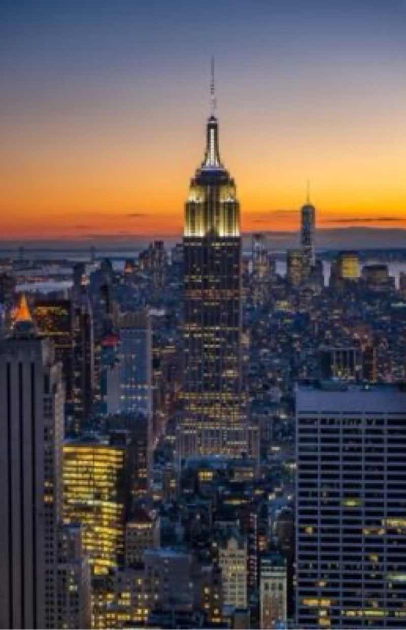 BUY ART FOR LESS Officially Licensed Wayne Collamore New York City Empire State Building Sunset Phot