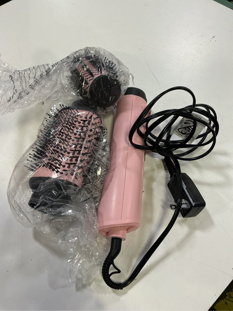 Condition photo showing Good Condition for farery 2-in-1 blow dryer brush set for frizz-free blowout | 2-inch rotating hair dryer brush & 3-inch hot air brush with oval barrel | 1000w for fast drying, straightening, volumizing & smoothing