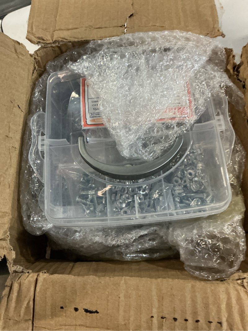 Condition photo showing New/Like New for dianrui 2013 pcs metric & sae nuts & bolts & wood screws assortment kit, phillips pan head & flat head screw, grade 8.8 metric hex bolt set and assorted screws nuts bolts washers (3 trays) 2013pcs silver