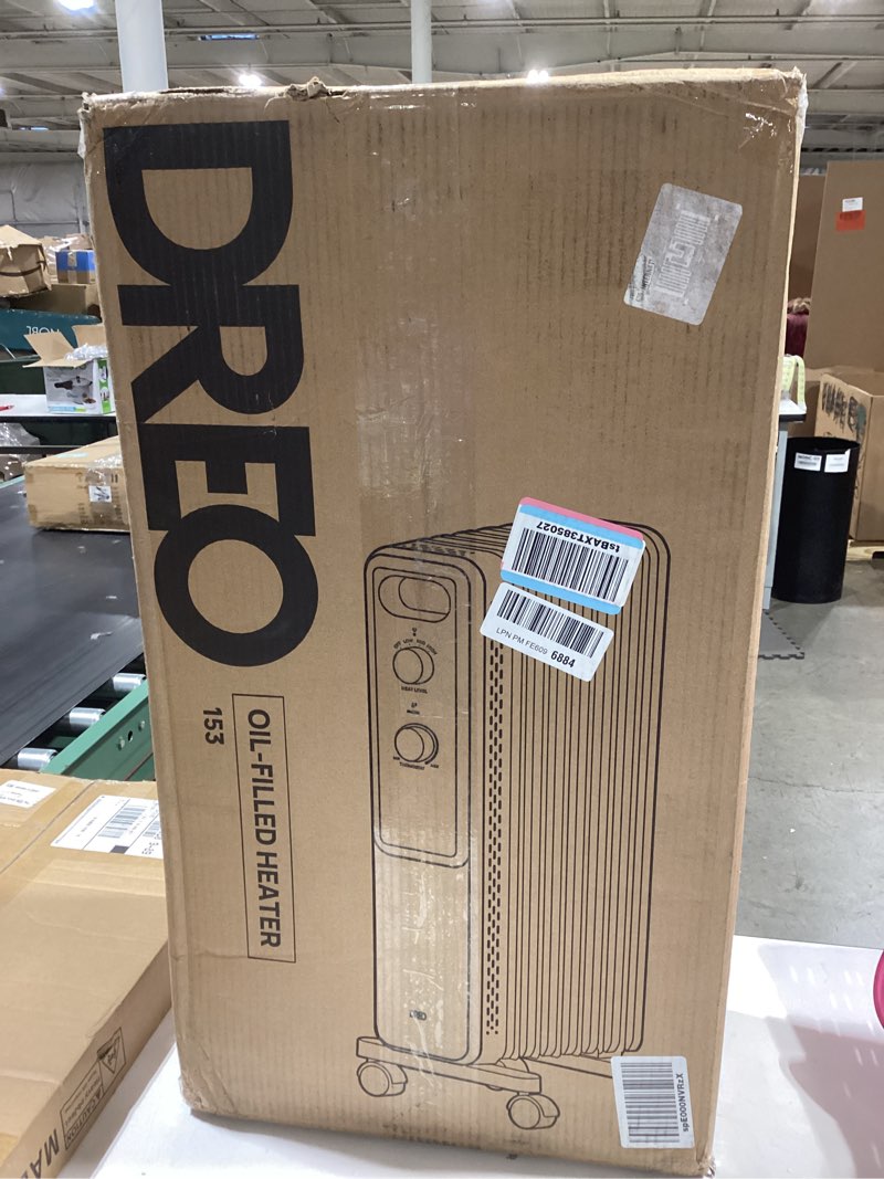 Condition photo showing Good Condition for DREO Radiator Heater, Dual Knobs, 8 Safety Protection, 1500W Electric Space Heaters for Indoor Use Large Room, Energy Saving, Quiet Oil Filled Radiator for Bedroom, Adjustable Thermostat Gray