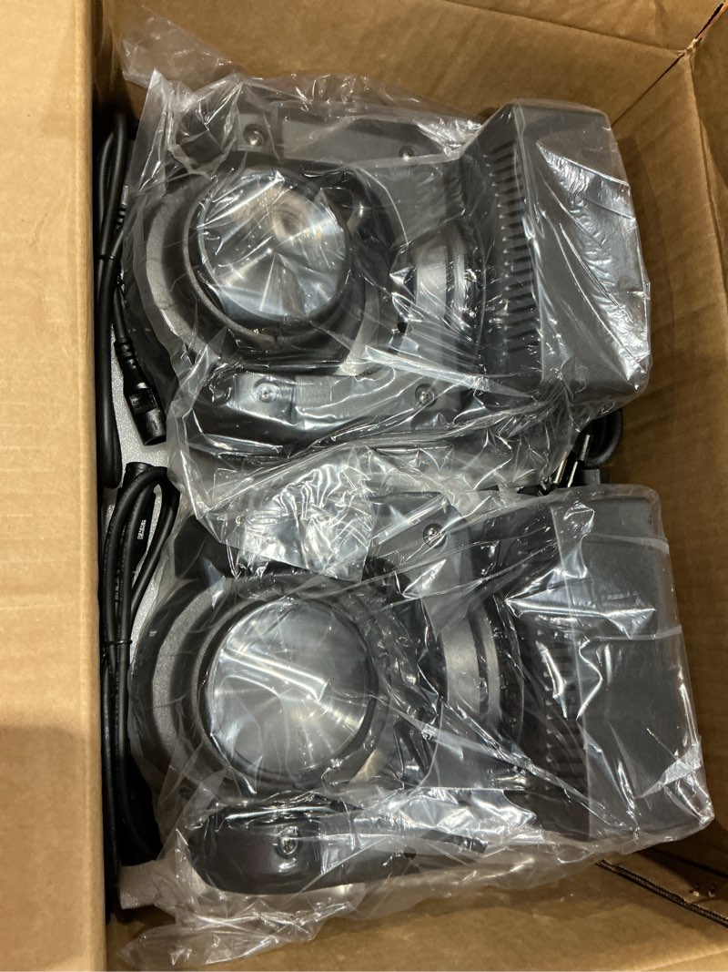 Condition photo showing New/Like New for 100w led moving head dj lights 2-sides moving head wash & beam effect stage light rgbw 4-in-1 dmx sound active dj lights for party disco ktv pub bar show wedding show - 2 pcs (2)