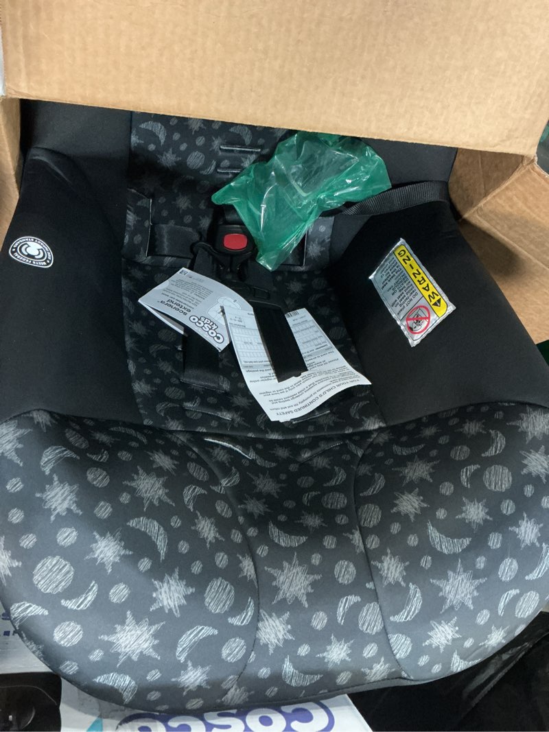 Condition photo showing Good Condition for cosco kids scenera extend infant & toddler convertible car seat, moonlit night, black