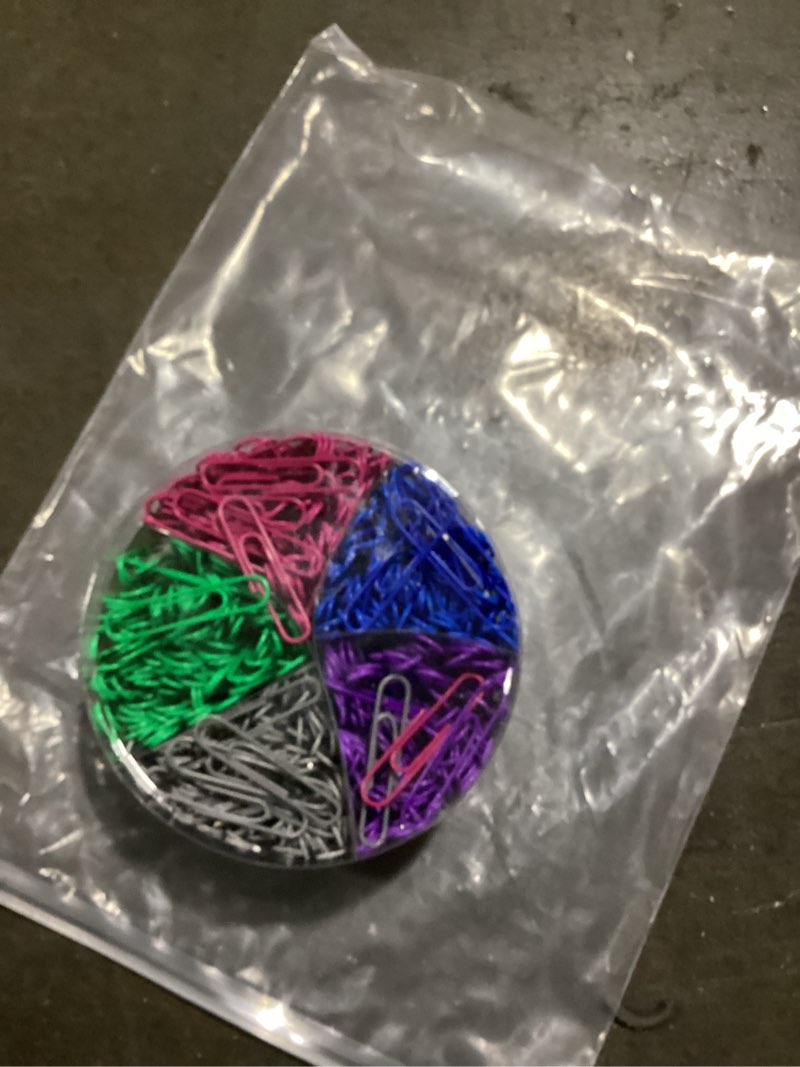 Condition photo showing Good Condition for office depot® brand jumbo paper clip combo pack, 2", assorted colors, pack of 500