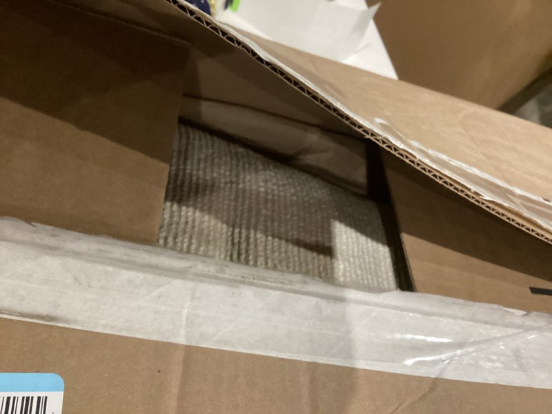 Condition photo showing As Is for mDesign Soft 100% Cotton Luxury Hotel-Style Rectangular Spa Mat Rug, Plush Water Absorbent, Decorative Border for Bathroom Vanity Bathtub/Shower, Machine Washable Long Runner - 60" x 21" - Natural/Tan