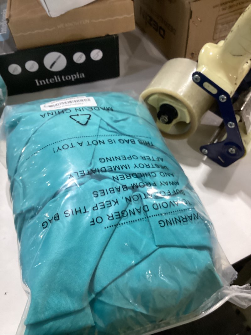 Condition photo showing Good Condition for 132 inch stain and wrinkle resistant washable polyester table cloth, decorative table cloth for dining table, buffet parties and wedding, turquoise turquoise 132" (round)