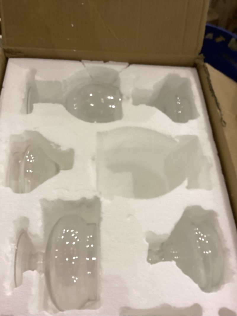 Mimorou 8 Set Glass Apothecary Jars with Lids and Plastic Scoops, Large Clear Candy Buffet Jars Deco