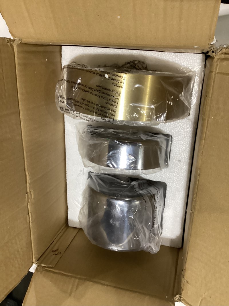 Condition photo showing As Is for pendant lights for kitchen island gold glass pendant light with smoke gray glass shade mid century modern gray hanging light for dining room bedroom living room hallway gold-1 pack