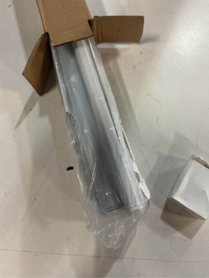 Condition photo showing New/Like New for lazblinds no tools no drill cordless zebra blinds for windows, dual layer light control for day and night, light filtering privacy roller blinds and shades for home, 22" w x 48" h, white