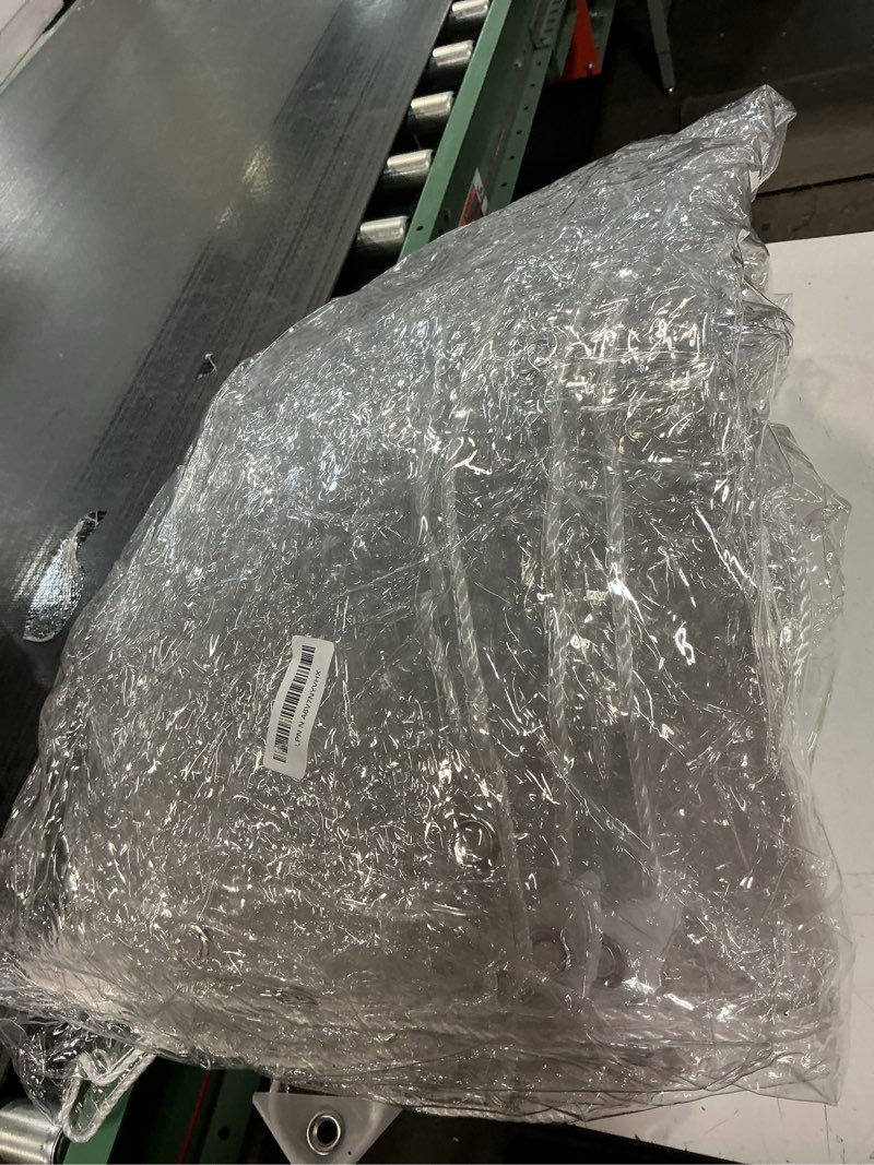 Condition photo showing As Is for 10x16ft Clear tarps with Grommets, Clear Tarps Heavy Duty Water Resistant with Reinforced Edge,14Mil Thickened Transparent Tear Resistant Waterproof PVC Vinyl Tarp Enclosure for Patio,Porch, Outdoor 10x16ft-14Mil(3x4.8m)