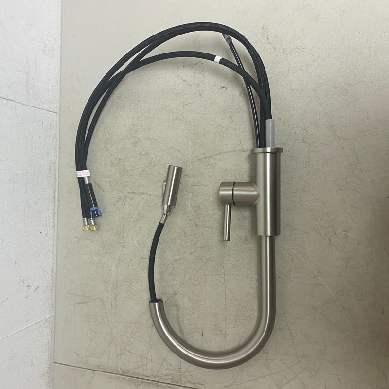 allen + roth harlow pull-down kitchen faucet stainless steel finish 5505623 (similar no same)